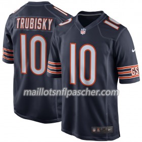 Maillot Chicago Bears Mitchell Trubisky 10 Nike Navy - Homme